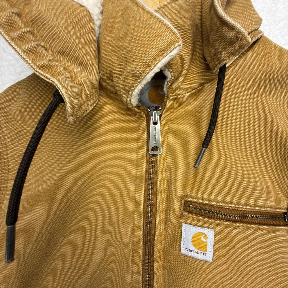 Carhartt Wildwood Jacket Sherpa Lined Womens XS Wildwood 100815 211 Brown - Picture 10 of 15